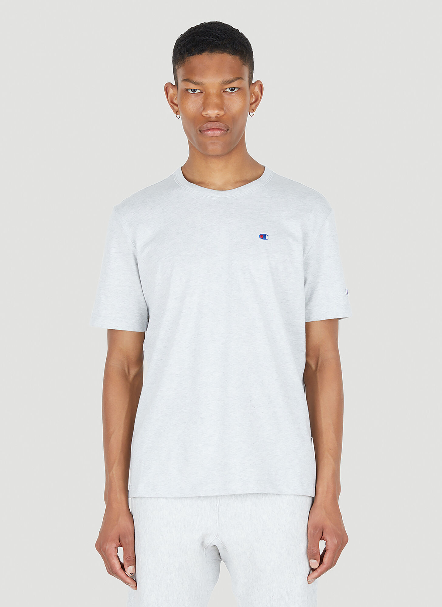 Champion Athletic Jersey Combed T-shirt In Grey