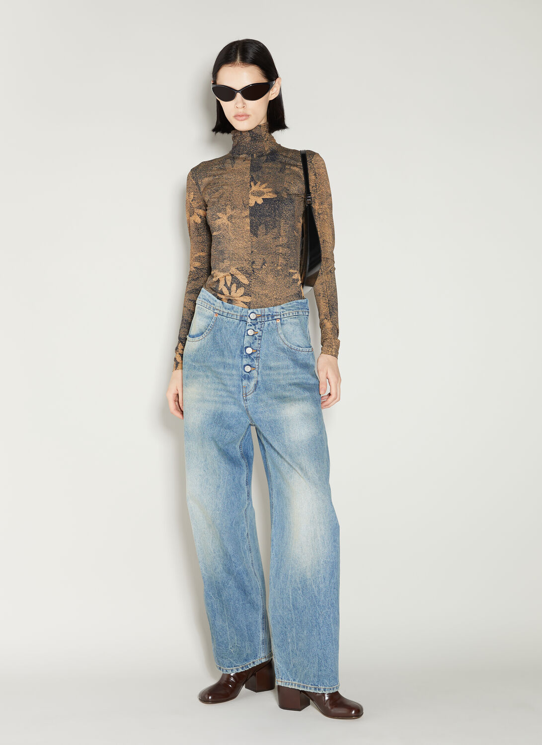 MM6 MAISON MARGIELA TAPERED BUTTON JEANS