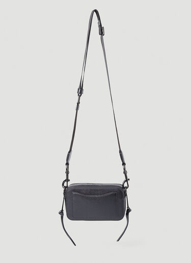 Marc Jacobs Snapshot Leather Crossbody Bag in Black