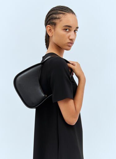 The Row Half Moon Shoulder Bag Black row0258039