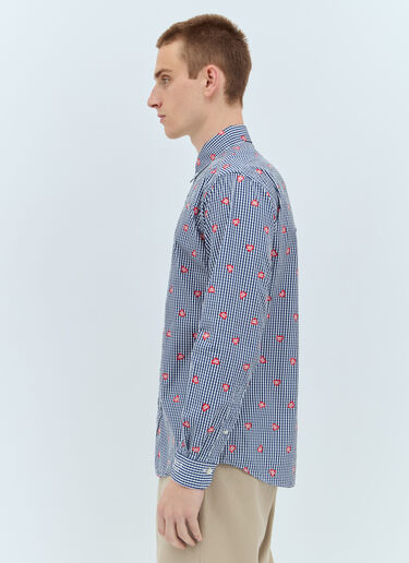 Human Made Heart Gingham Shirt Navy hmd0156009