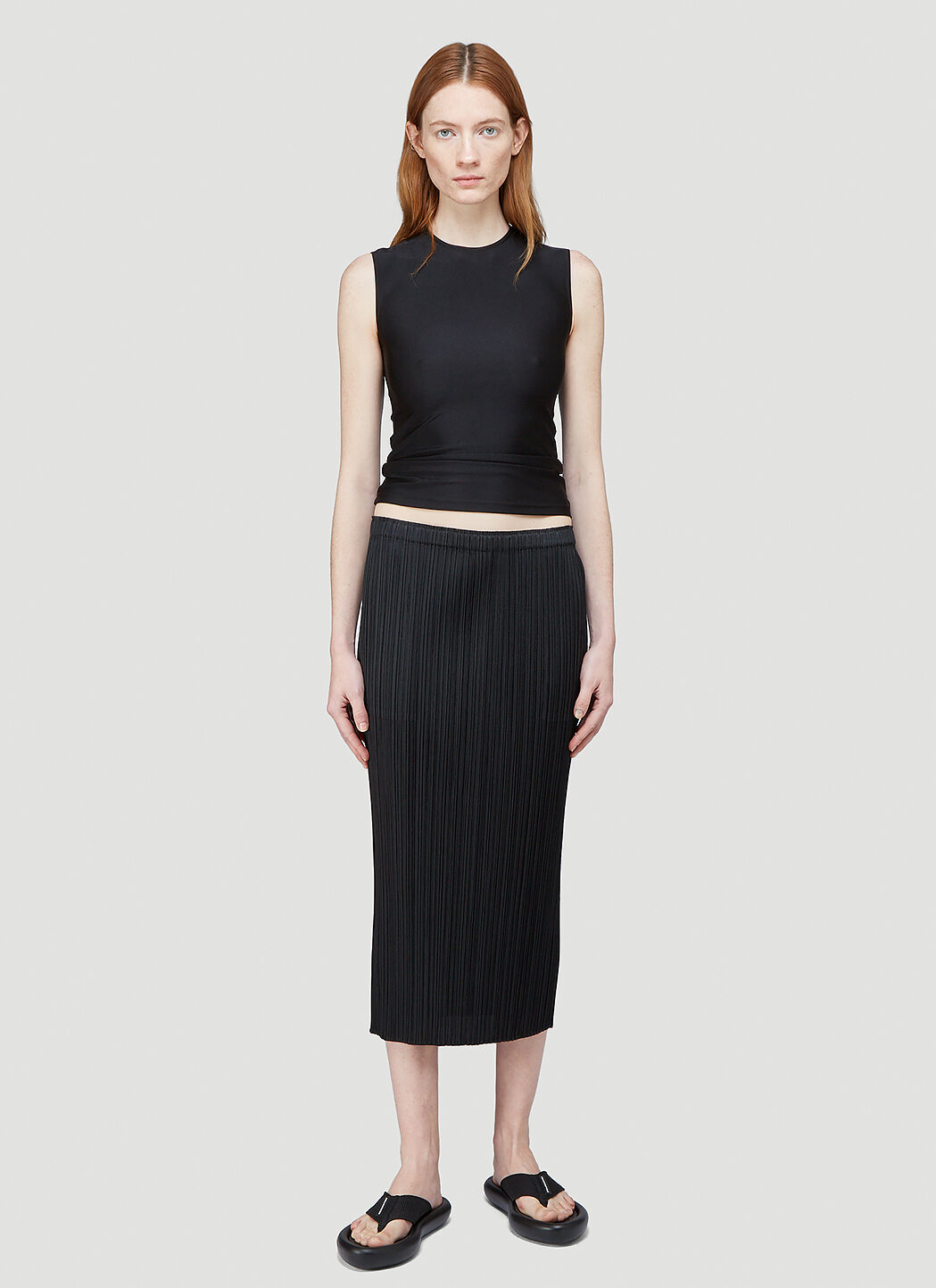 Pleats Please Issey Miyake Black Basics Pleated Skirt | LN-CC®