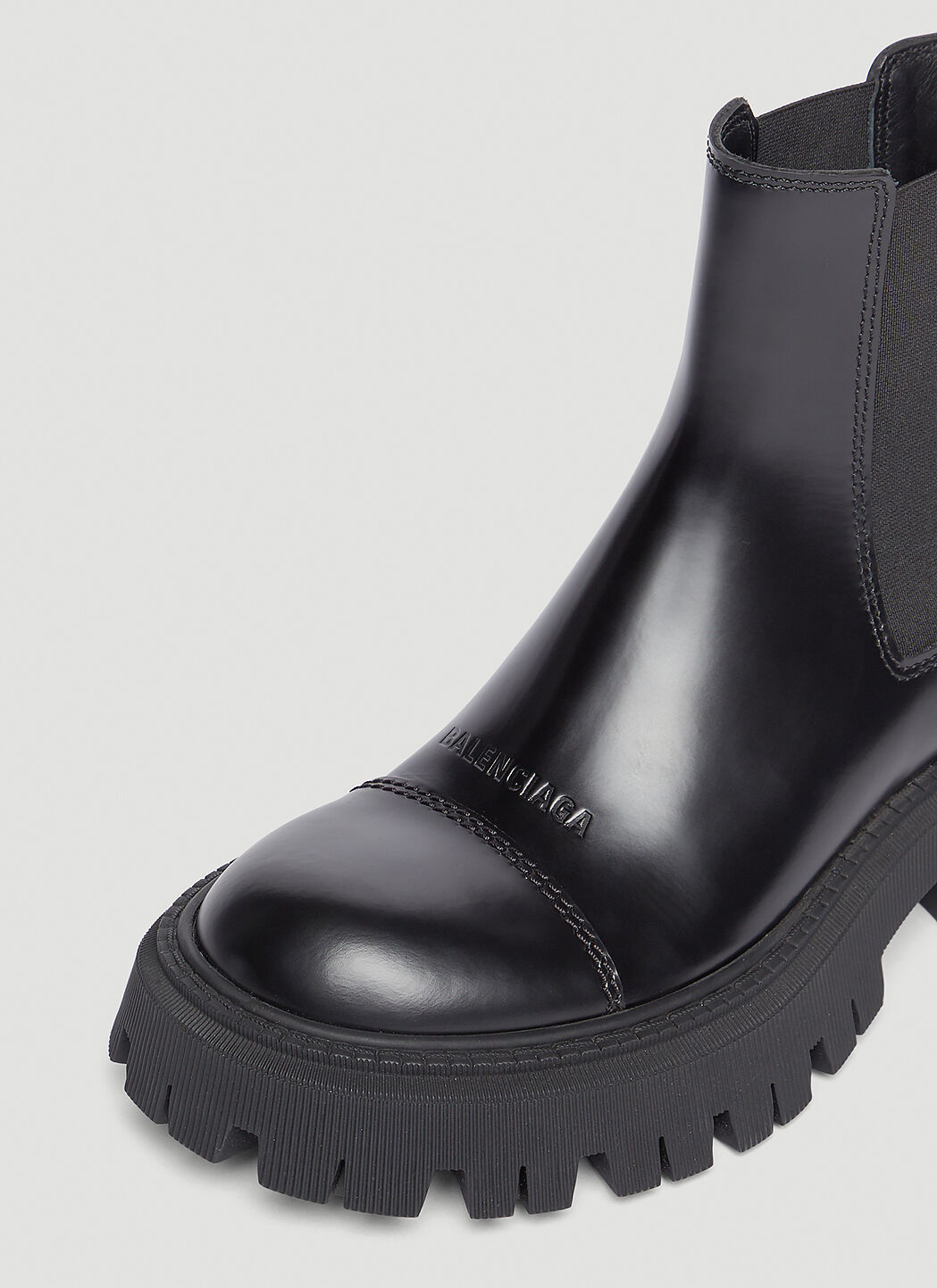 Tractor Leather Chelsea Boots in Black  Balenciaga  Mytheresa