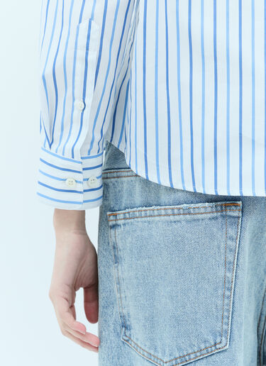 Dries Van Noten Clavini Striped Shirt Blue dvn0256008