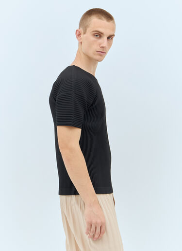 Homme Plissé Issey Miyake Pleated T-Shirt Black hmp0157023