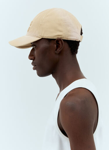 Miu Miu Denim Baseball Cap Beige miu0157011