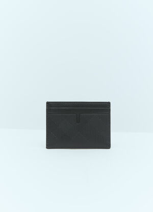 Acne Studios Check Leather Cardholder Black acn0355013