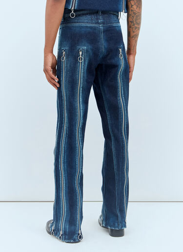 Charlie Constantinou Adjustable-Fit Zip Jeans Blue cco0156003