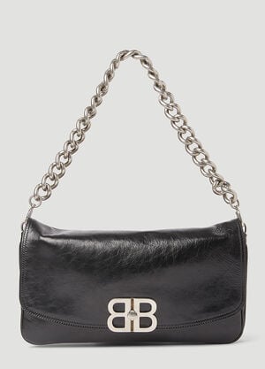 Balenciaga BB Soft Medium Flap Shoulder Bag Brown bal0254067