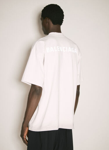 Balenciaga Logo Print T-Shirt Off white bal0157021