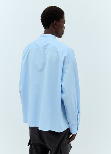 Prada Poplin Shirt Blue pra0158007