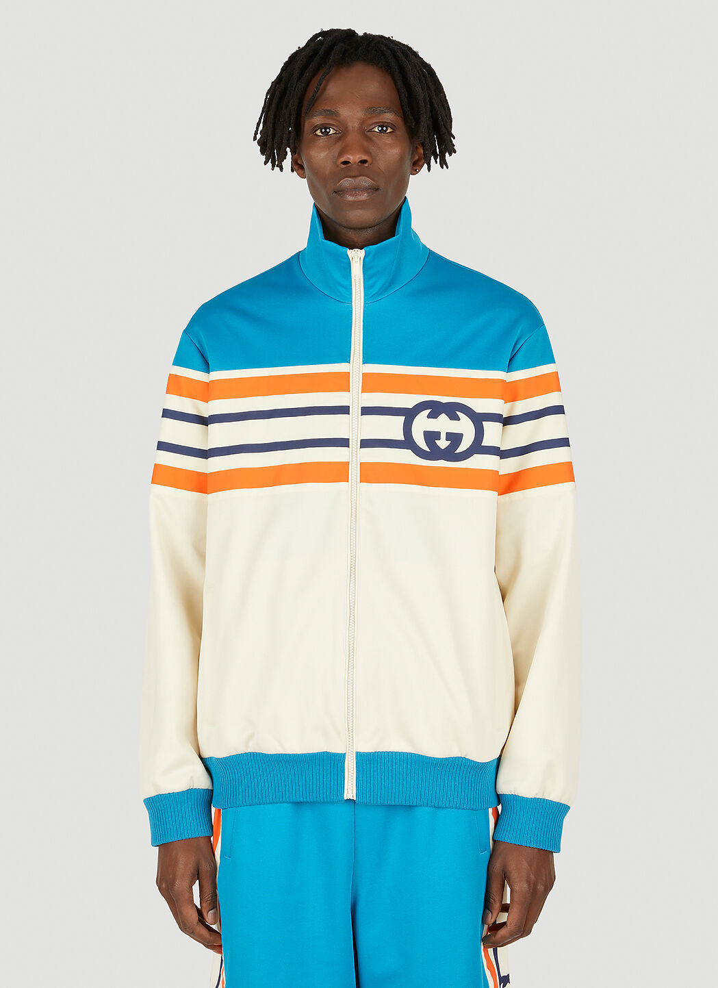 Gucci Interlocking G Track Jacket in Cream | LN-CC®