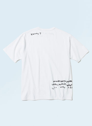 BEAMS BEAMS T x LN-CC T-Shirt With Artwork By KAZUMA OGATA White bms0158008