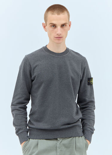 Stone Island Logo Patch Sweatshirt Grey sto0158045