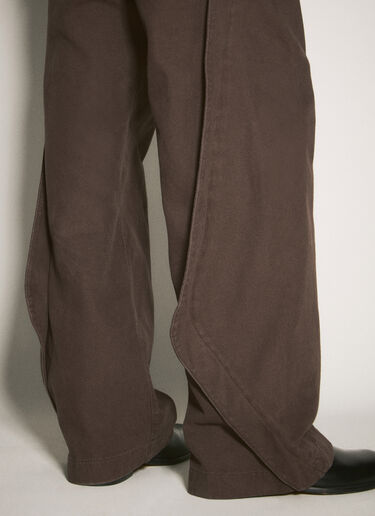 O.FILES Origami Canvas Pants Brown ofl0158007