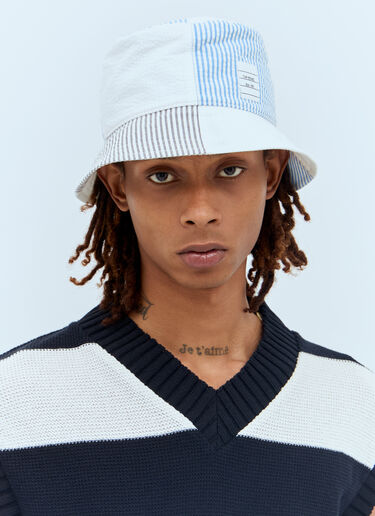 Thom Browne Quarter Bucket Hat Blue thb0156012