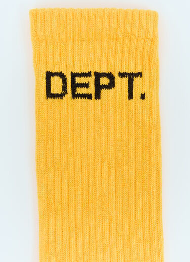 Gallery Dept. Logo Jacquard Socks Yellow gdp0158018