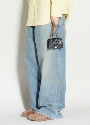 Balenciaga Crush Chain Mini Shoulder Bag Black bal0256008