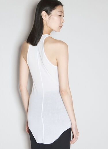 Rick Owens Basic Rib Tank Top White ric0255023