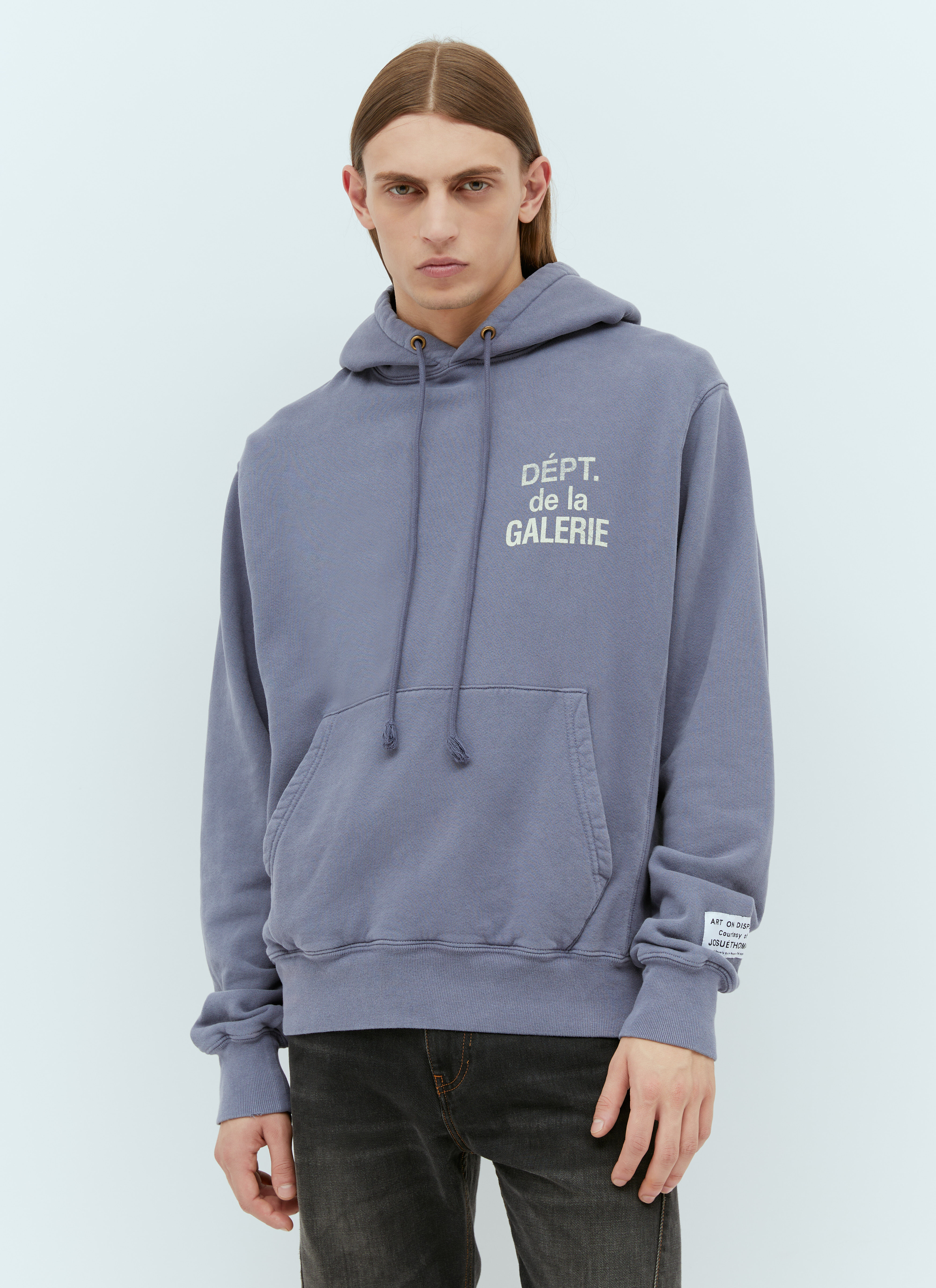 Gallery Dept. French Logo Hooded Sweatshirt White gdp0153021