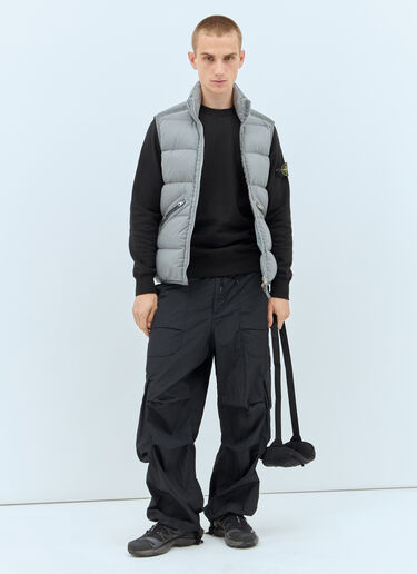 Stone Island Down Quilted Vest Grey sto0158017