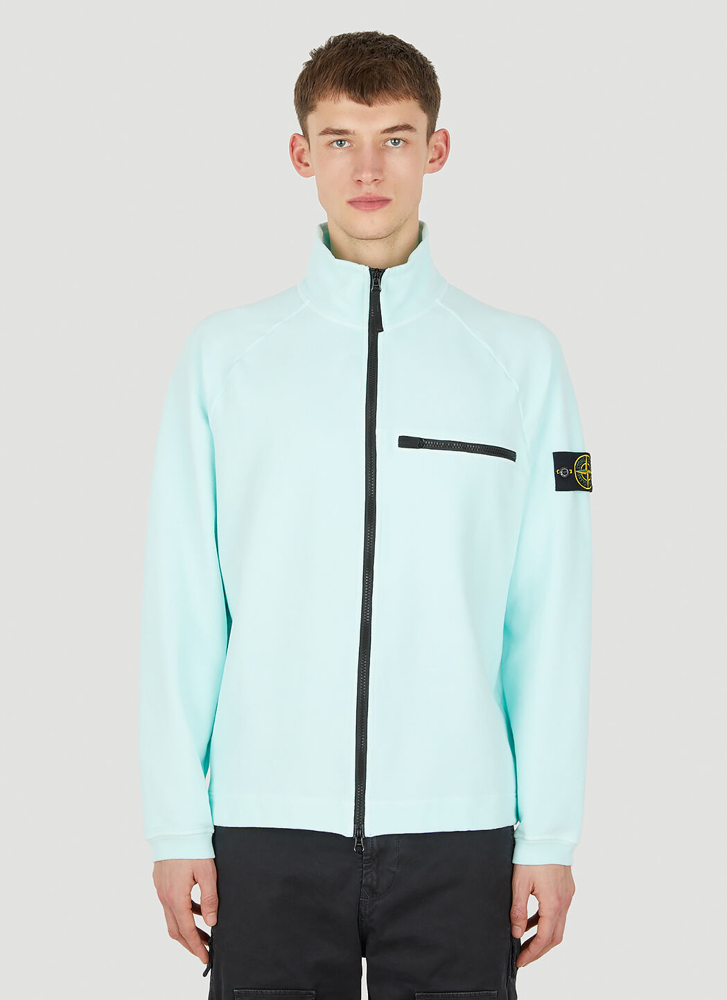 Stone Island Compass Patch Track Jacket in Light Blue | LN-CC®