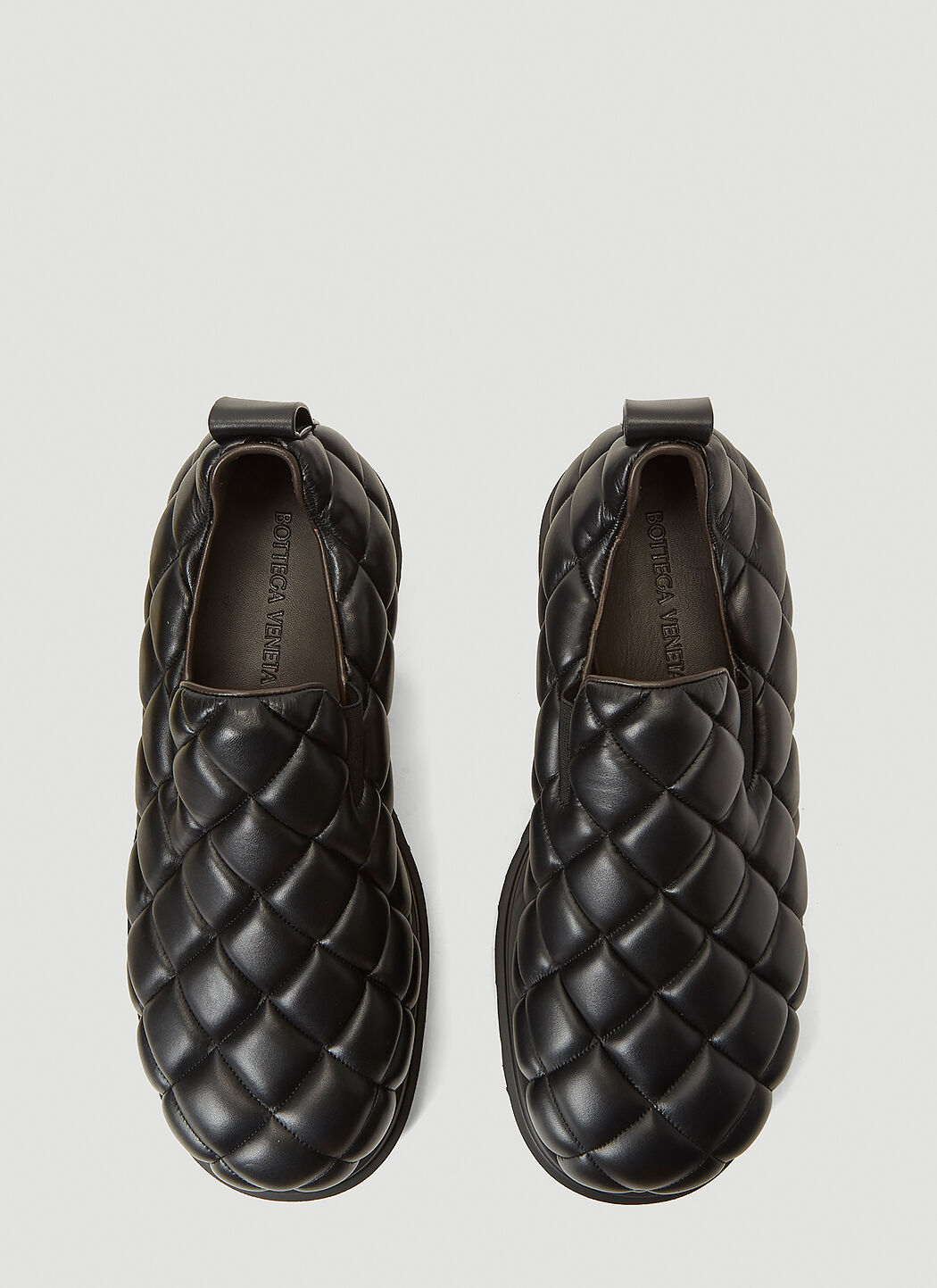 Bottega Veneta Quilted Slip-On Shoes in Black | LN-CC