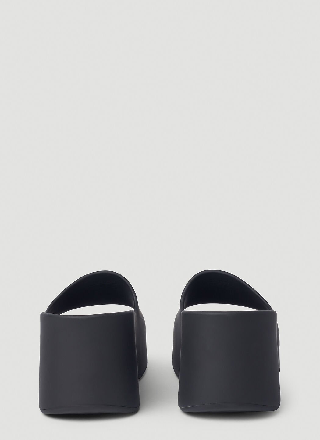 Balenciaga Chunky Platform Slide Sandals in Black  Lyst