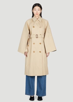 Max Mara Cotness Double-Breasted Trench Coat Brown max0254057