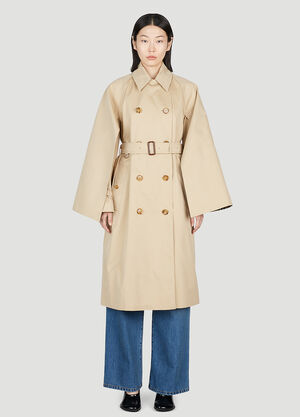 Burberry Cotness Double-Breasted Trench Coat Grey bur0255036