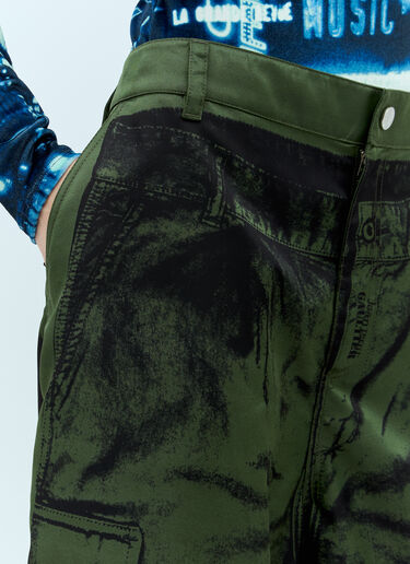 Jean Paul Gaultier Trompe L'Oeil Pants Green jpg0357005