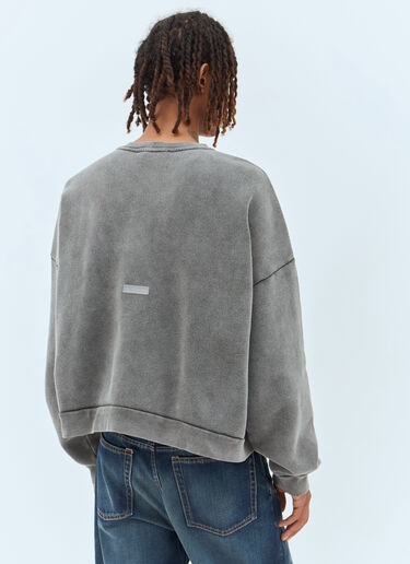 Acne Studios Logo Patch Sweatshirt Grey acn0357002