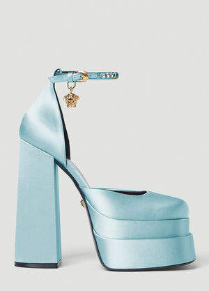 Blumarine Medusa Aevitas Platform Pumps Light Blue blm0252010