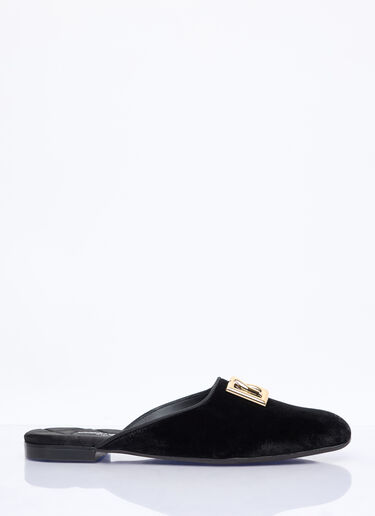 Dolce & Gabbana Velvet Mules Black dol0258006