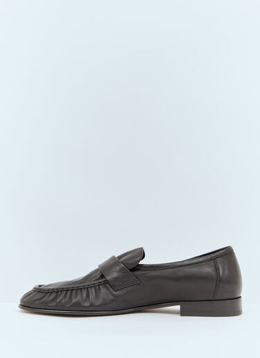 The Row Soft Loafers Black row0154010