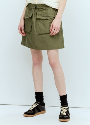 Moncler Drawstring Mini Skirt Black mon0257033