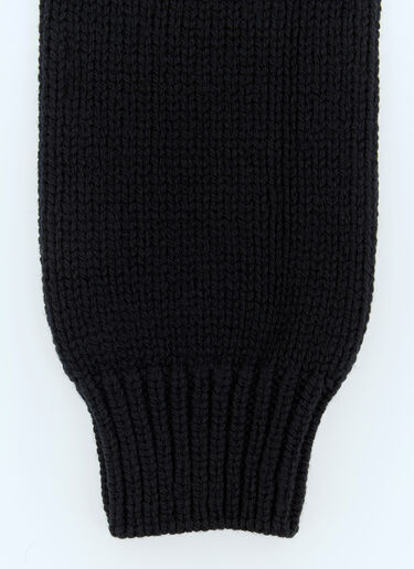 Dries Van Noten Wool Long Cuffs Black dvn0158032