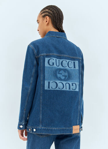 Gucci Classic Denim Jacket Blue guc0257016