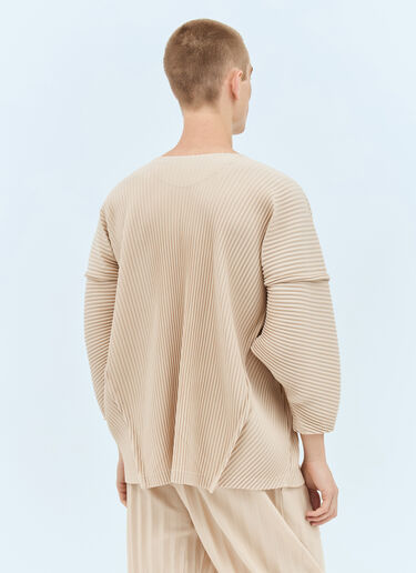 Homme Plissé Issey Miyake April Pleated Top Beige hmp0157001