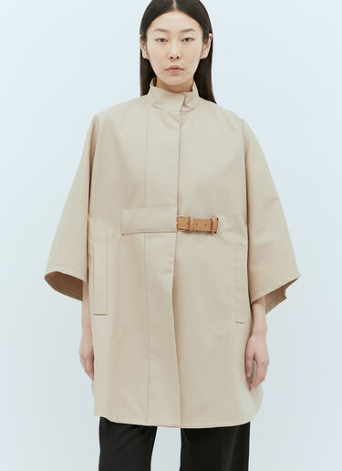 Max Mara Belted High-Neck Coat Beige max0255039