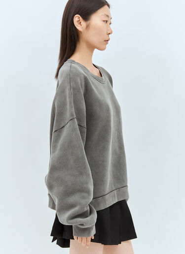 Acne Studios 徽标贴饰运动衫 黑色 acn0357002