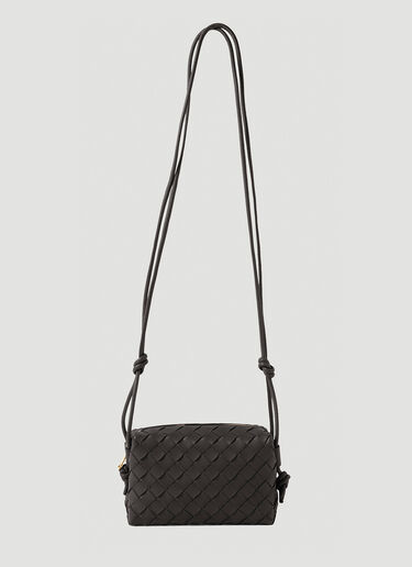 Loop Small Leather Crossbody Bag in Black - Bottega Veneta