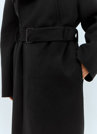 JW Anderson Wool Wrap Coat Black jwa0257003