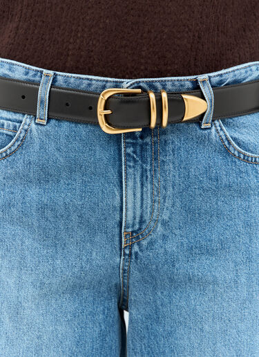 The Row Vintage Belt Black row0258028