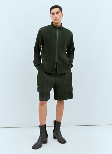 Homme Plissé Issey Miyake Cargo Pleated Shorts Green hmp0157012