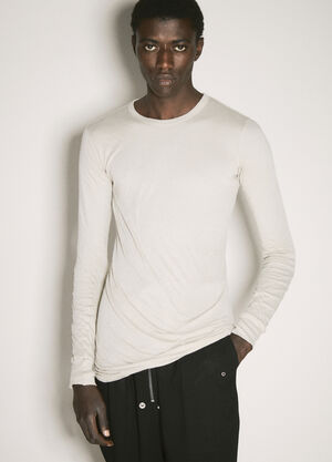 Rick Owens Double Layer T-Shirt Brown ric0157016