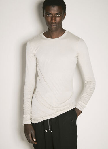 Rick Owens Double Layer T-Shirt Off white ric0157015