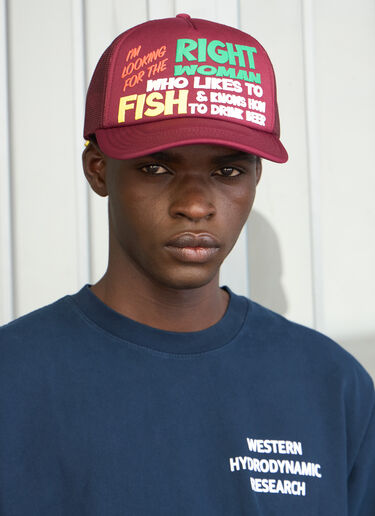 Western Hydrodynamic Research Fishing Baseball Cap Burgundy whr0156006