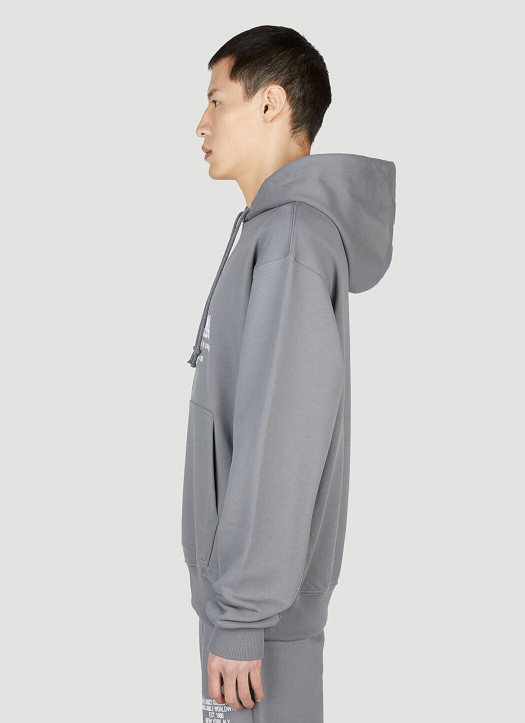 Helmut Lang Men's Spray Hooded Sweatshirt in Grey | LN-CC®