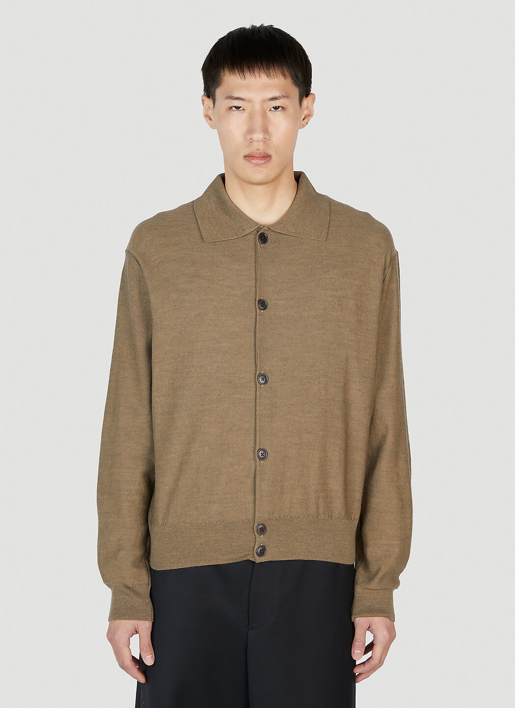 Lemaire Convertible Collar Knitted Shirt | LN-CC